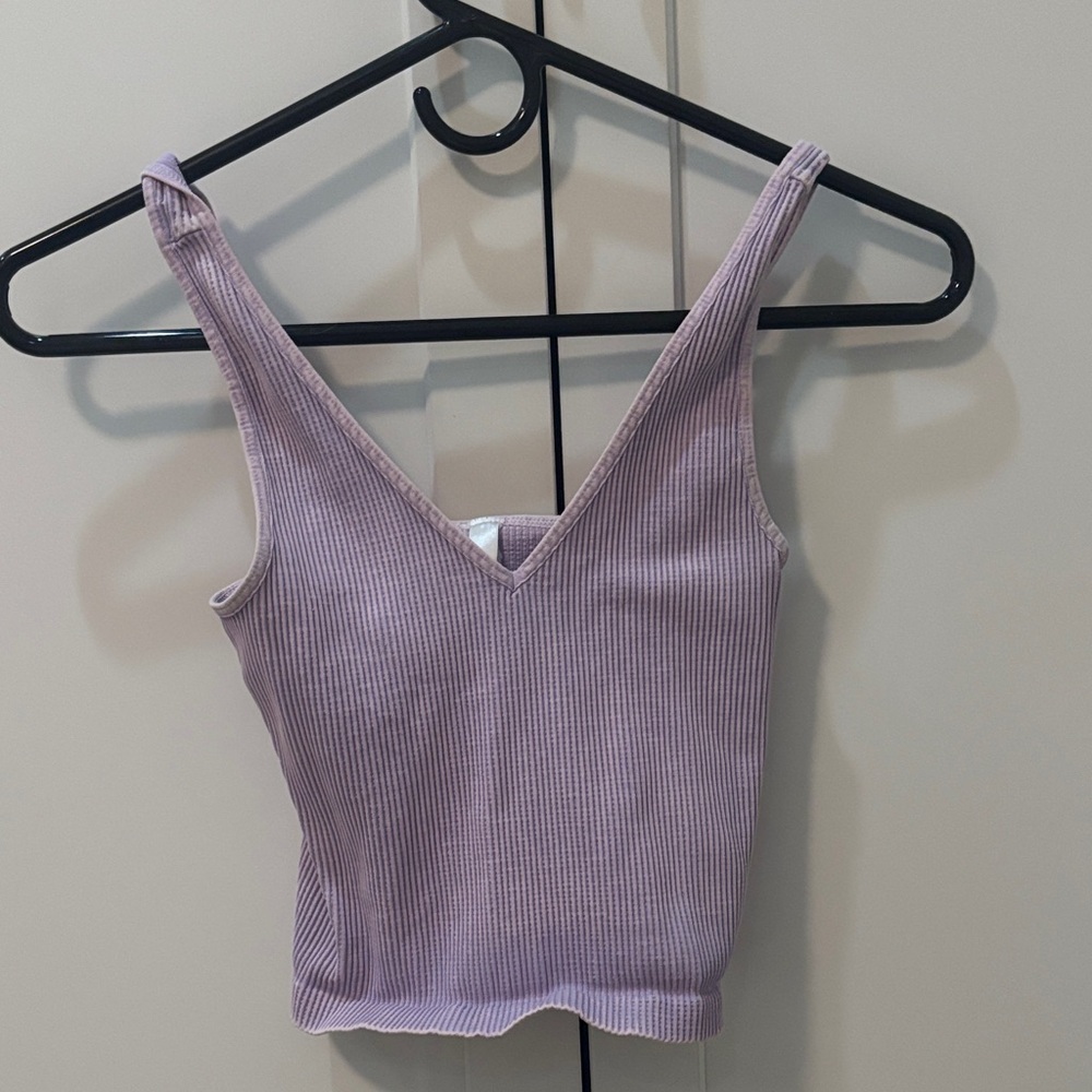 Nikibiki Lilac Ribbed V-Neck Camisole